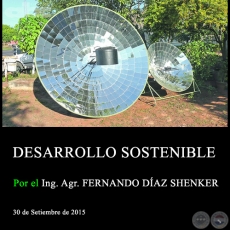 DESARROLLO SOSTENIBLE - Ing. Agr. FERNANDO DAZ SHENKER - 30 de Setiembre de 2015